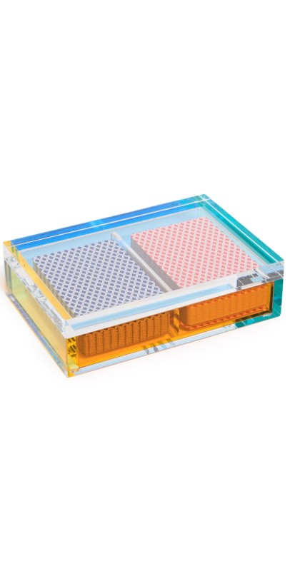 Tizo Design Lucite Card Box Set Multi One Siz