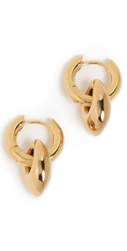 Anni Lu Petit Pebble Hoops Gold