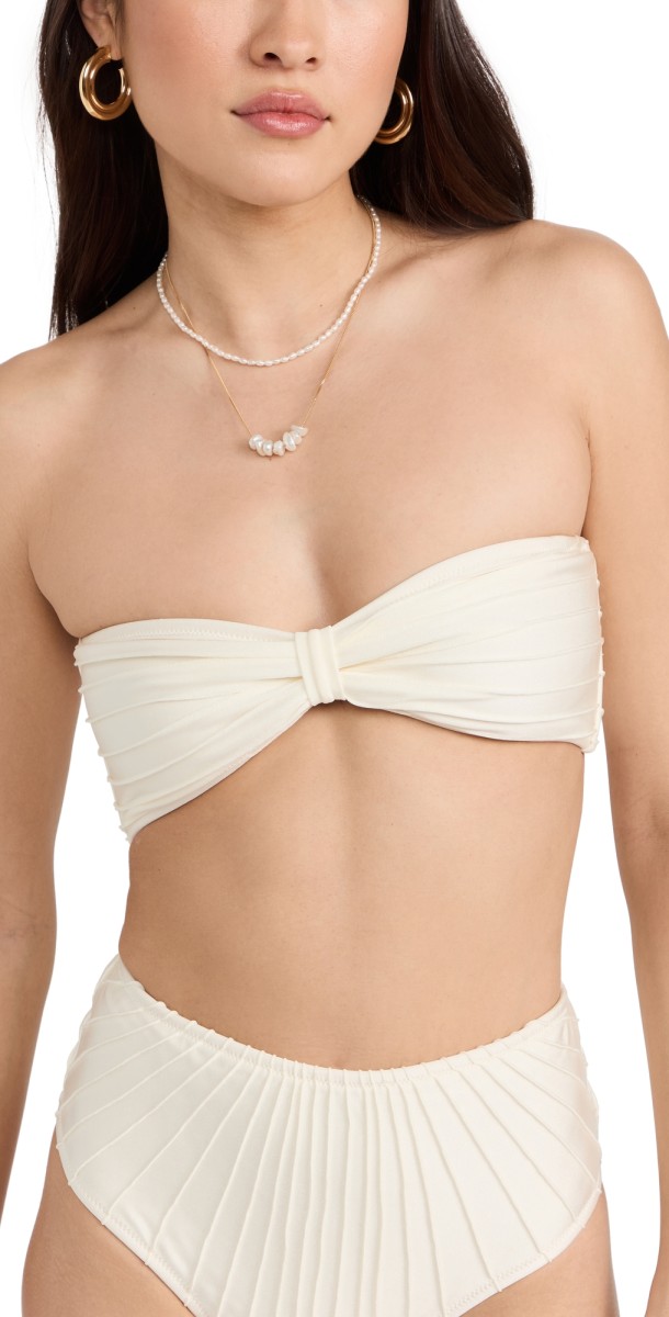 Shani Shemer Anna Bikini Top Cream