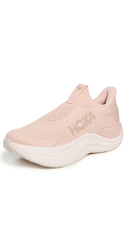 HOKA Skyward Laceless Sneakers Rose Latte/Rose Cream