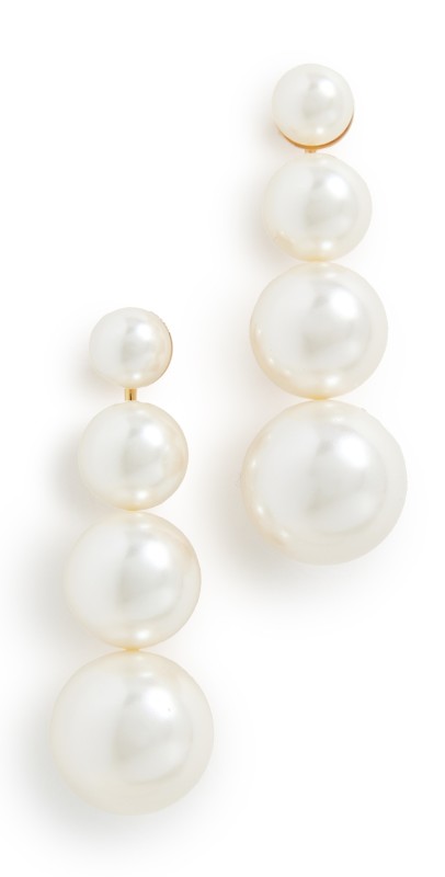 Jennifer Behr Palma Earrings Pearl