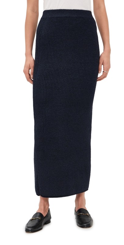 Line & Dot Hart Sweater Skirt Navy