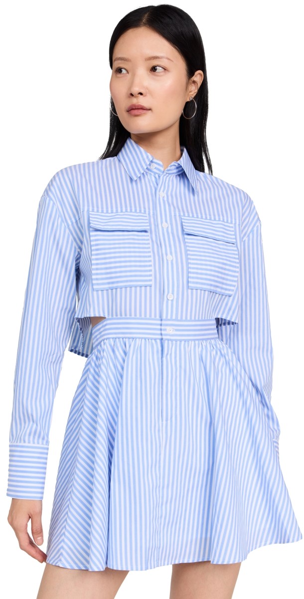 o. p.t Stripe Long Sleeve Dress Stripe