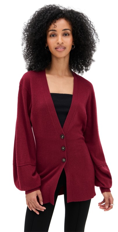 The Garment Como Sleeve Cardigan Grey Melange