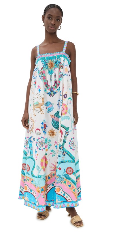 Camilla Wide Strap Sundress Living In Colour