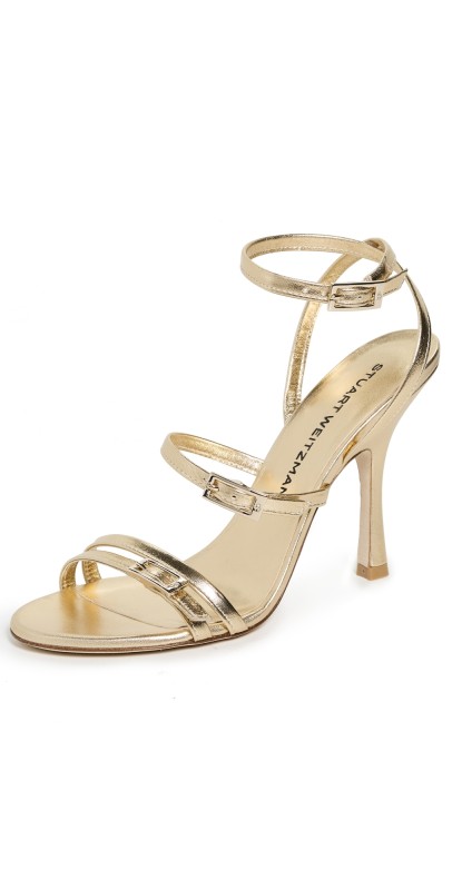 Stuart Weitzman Georgie Heels 100mm Golden