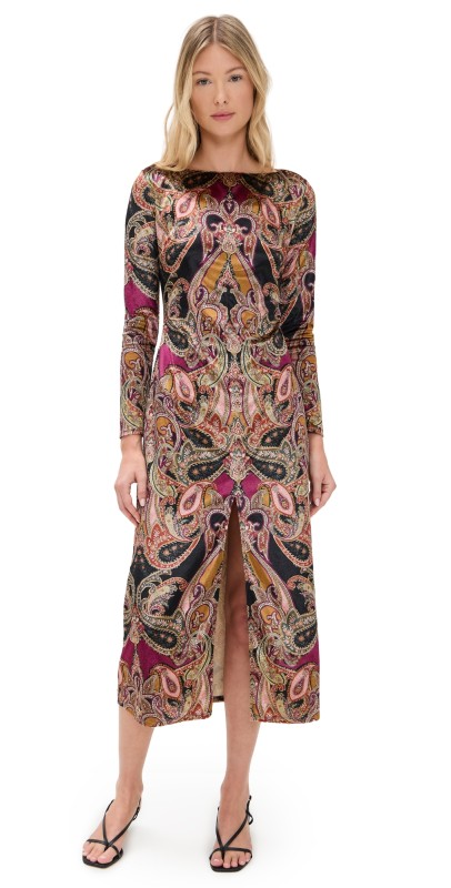 MISA Goldie Dress Persian Paisley