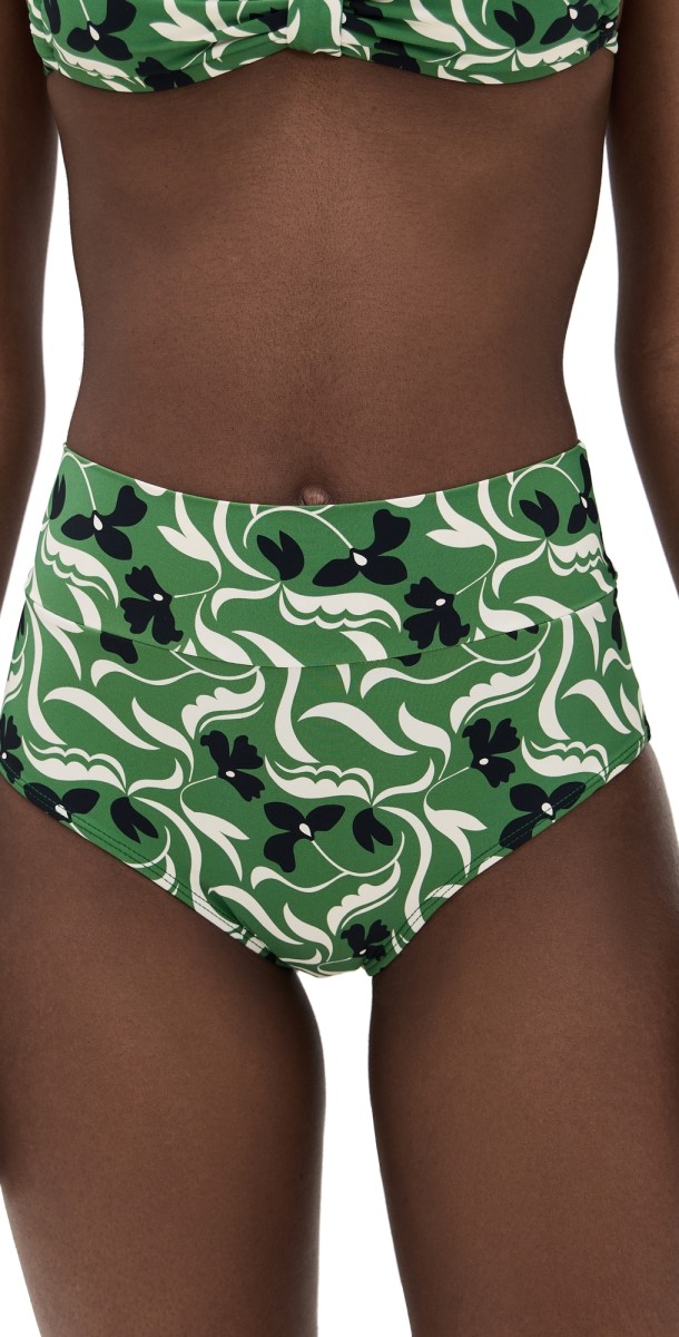Montce Veronica Floral Added Coverage High Rise Bikini Bottoms Veronica Floral