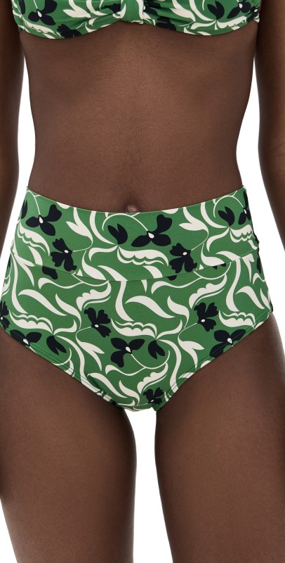Montce Veronica Floral Added Coverage High Rise Bikini Bottoms Veronica Floral