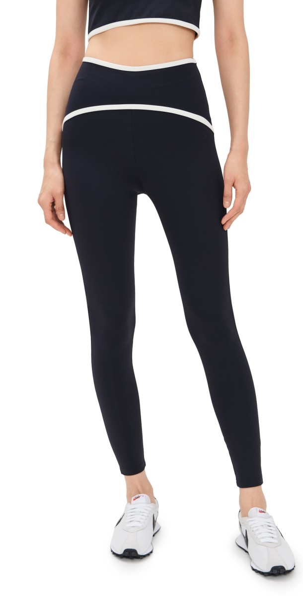 Port De Bras Vera Curve Leggings Black/Chantilly