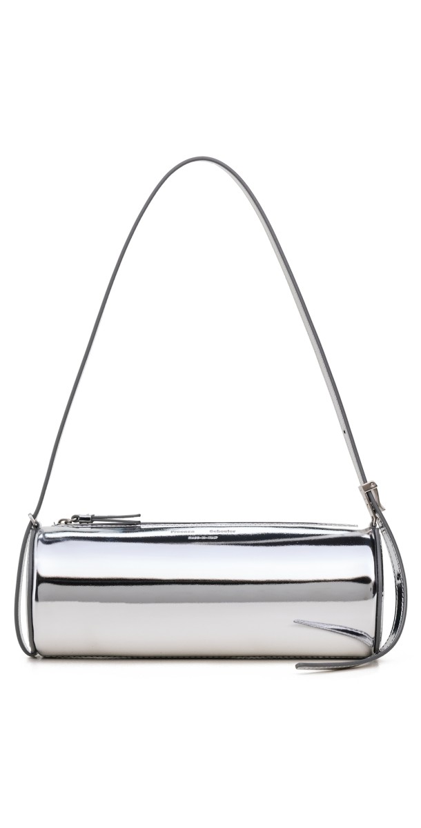 Proenza Schouler Silo Bag in Soft Mirrored Fabric Silver