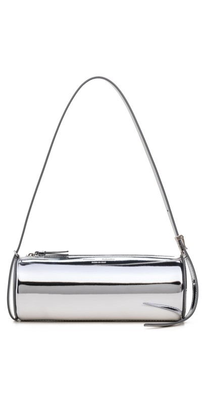 Proenza Schouler Silo Bag in Soft Mirrored Fabric Silver