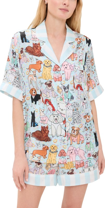 Karen Mabon Short Sleeve Short Set Dog Wedding