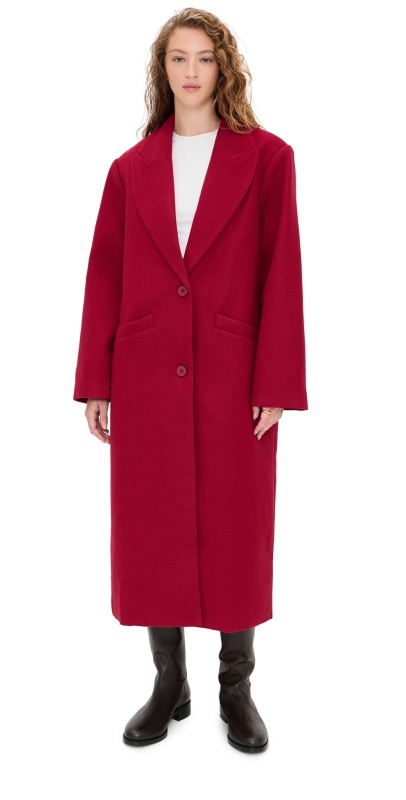 Lioness Olsen Coat Burgundy