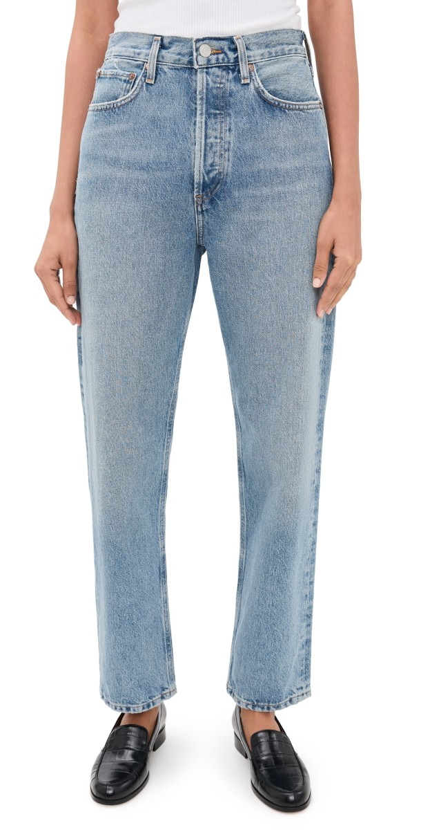 AGOLDE 90's Pinch Waist High Rise Straight Jeans Stage