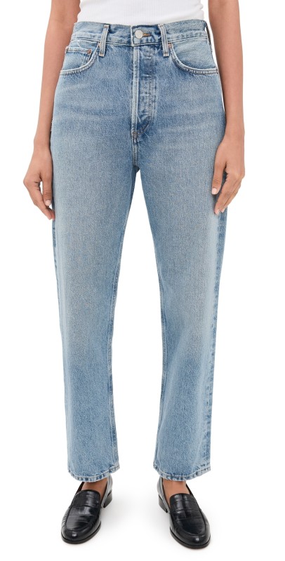 AGOLDE 90's Pinch Waist High Rise Straight Jeans Stage