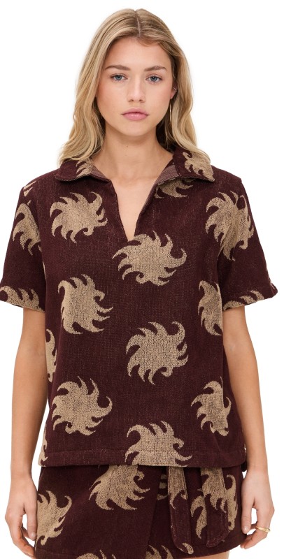 OAS Jaffa Terry Shirt Mocha Ember