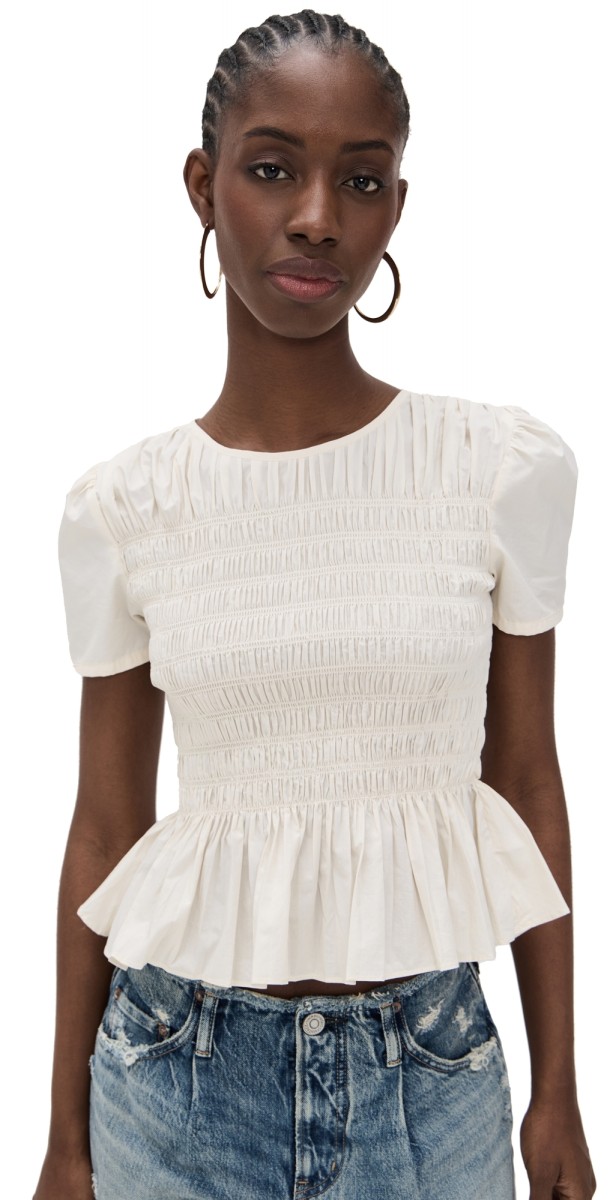 DAZE Chloe Top Cloud Dancer