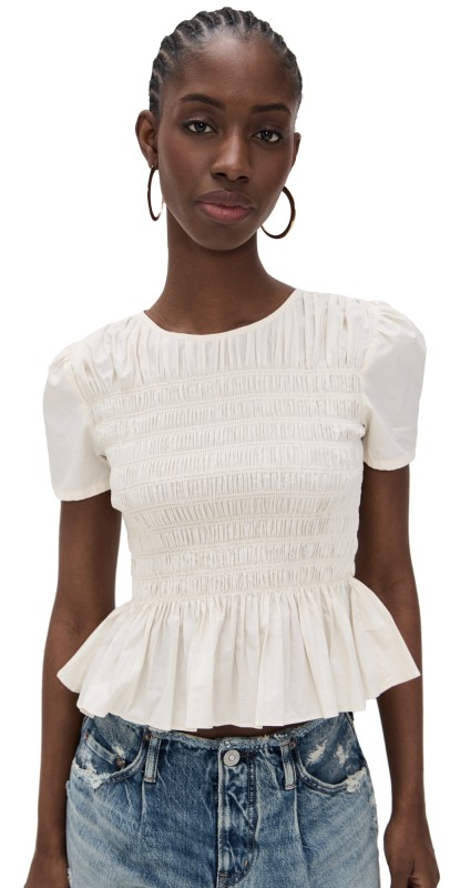 DAZE Chloe Top Cloud Dancer