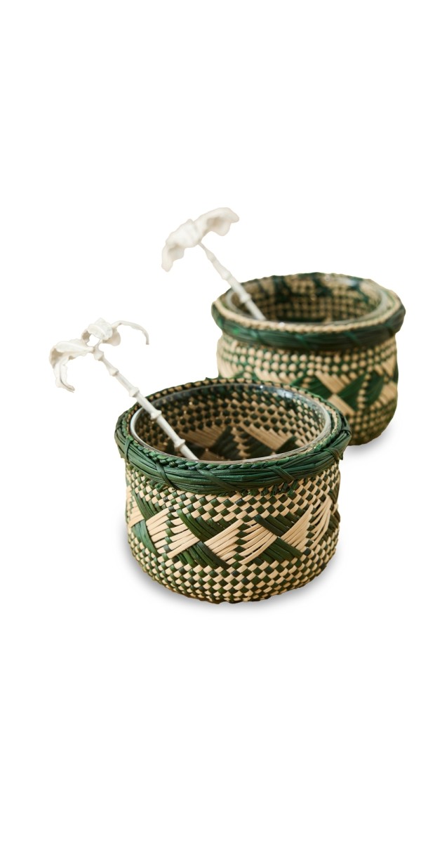 Johanna Ortiz Dark Jungle Muisca Salt and Pepper Dishes Dark Jungl