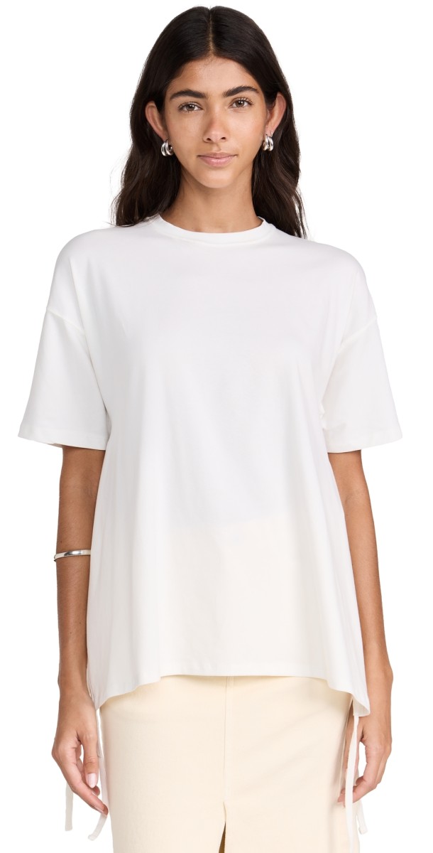 Proenza Schouler White Label Long Tie T-Shirt Off White