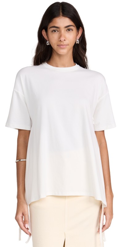 Proenza Schouler White Label Long Tie T-Shirt Off White