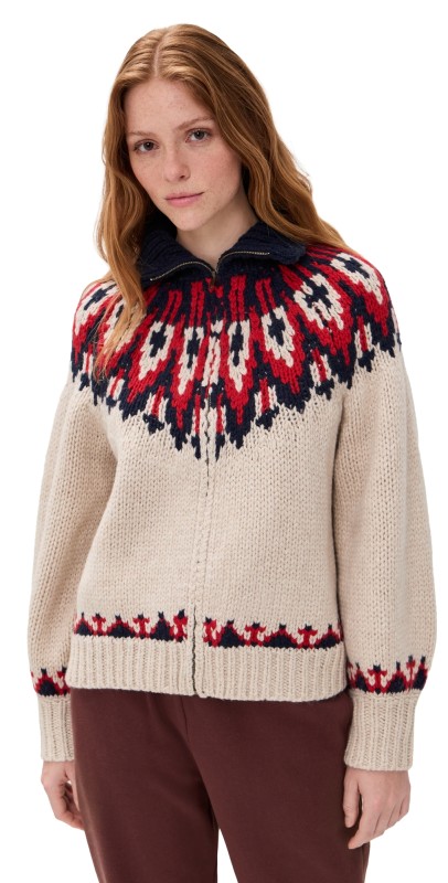 THE GREAT Outdoors The Nordic Sweater Glacier Fair Isle