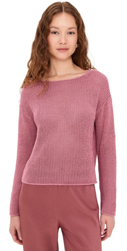 Vince Coated Cotton Pullover Peony Wood