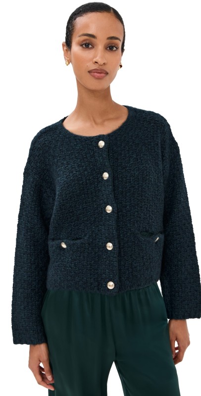 Sablyn Charlene Cropped Welt Pocket Cashmere Jacket Sacramento Multi