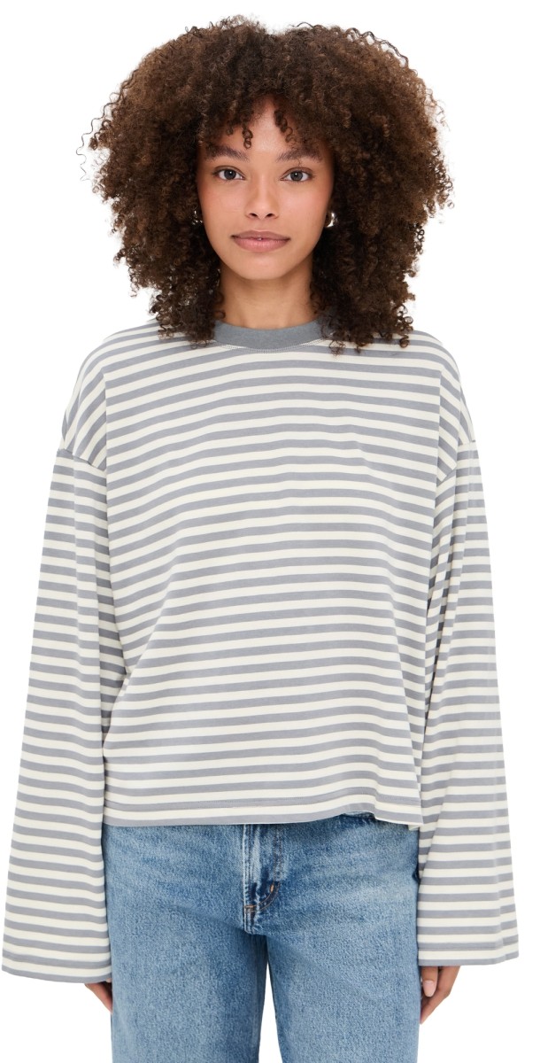 Lioness Bloom Long Sleeve Ash Stripe