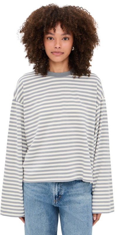 Lioness Bloom Long Sleeve Ash Stripe