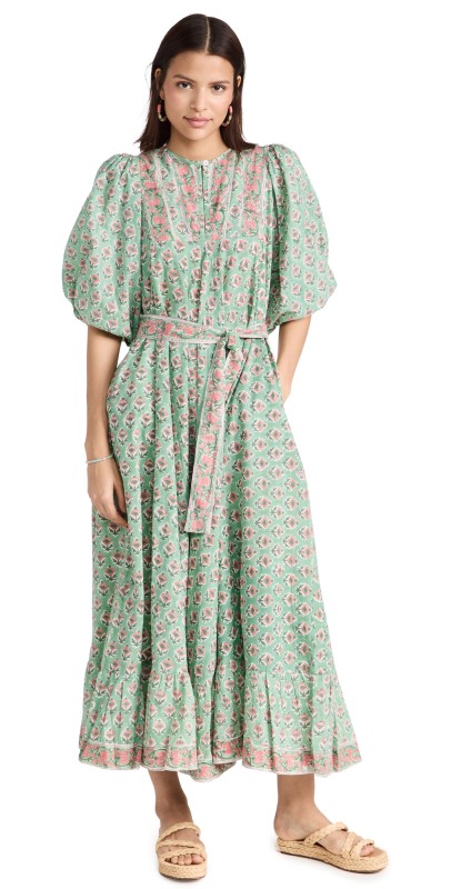 Marea House Dress Green Multi