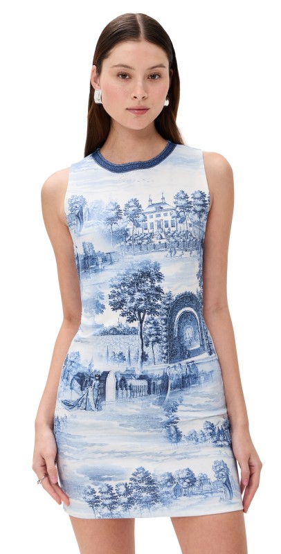 alice + olivia Wynell Fitted Mini Dress Chateau