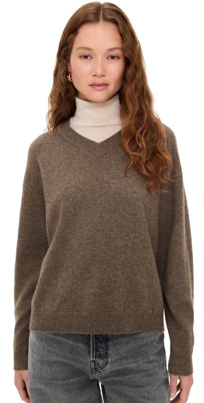 STAUD Doris Cashmere Sweater Truffle
