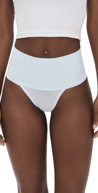 SPANX High Rise Thong Sky