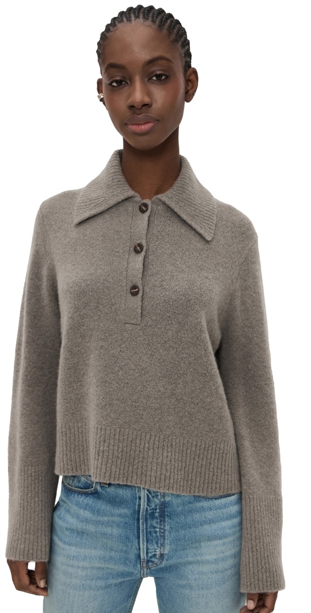 Jenni Kayne Cashmere Stevie Polo Pewter