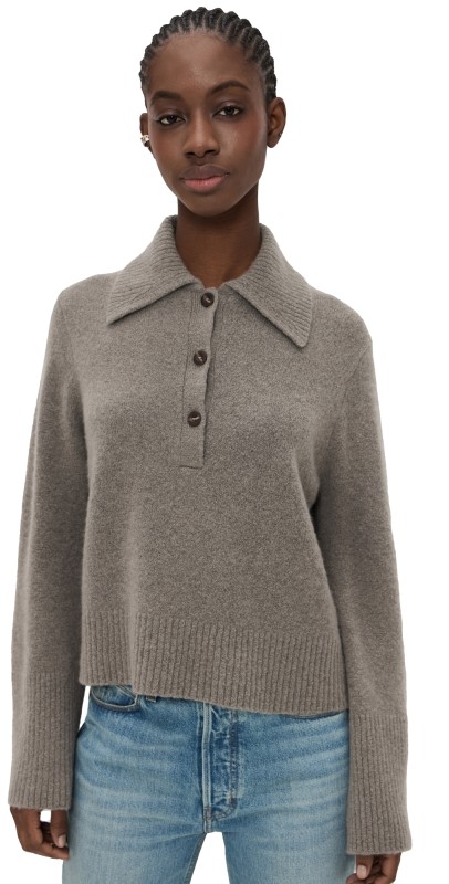 Jenni Kayne Cashmere Stevie Polo Pewter