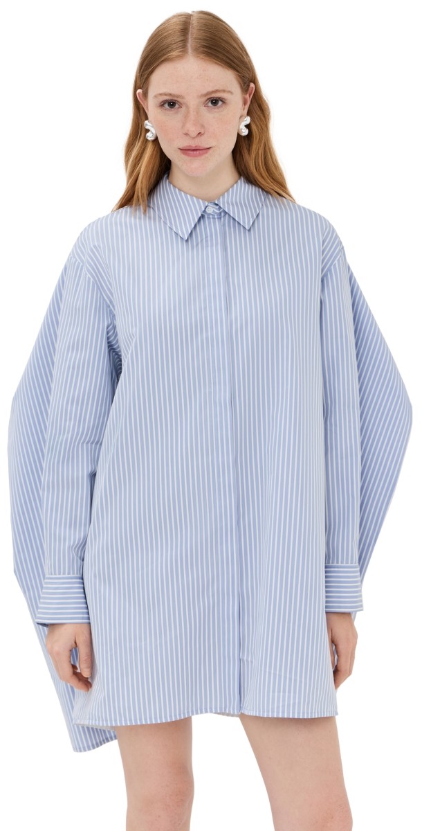 Proenza Schouler Isla Dress Pale Blue Multi
