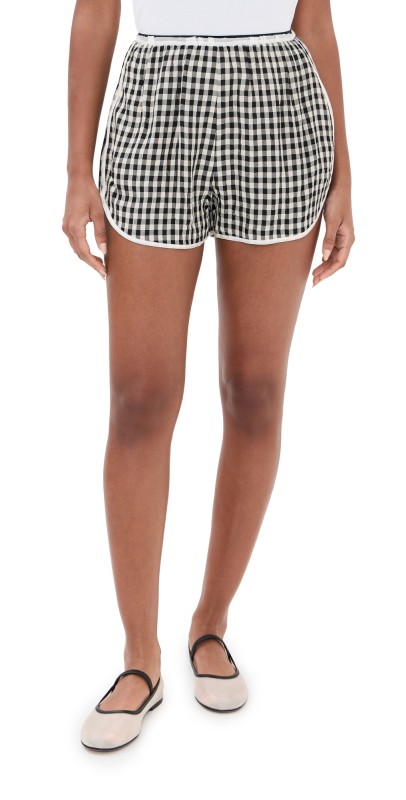 Nackiye Short But Sweet Olympic Shorts Noir Vichy