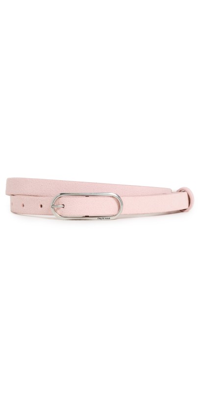 rag & bone Baby Rounded Rebound Belt Dusty Rose