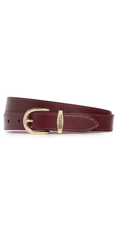Isabel Marant Zadd Belt Burgundy/Gold