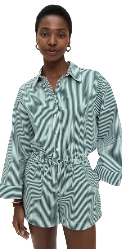 FAITHFULL Freja Playsuit Green Stripe