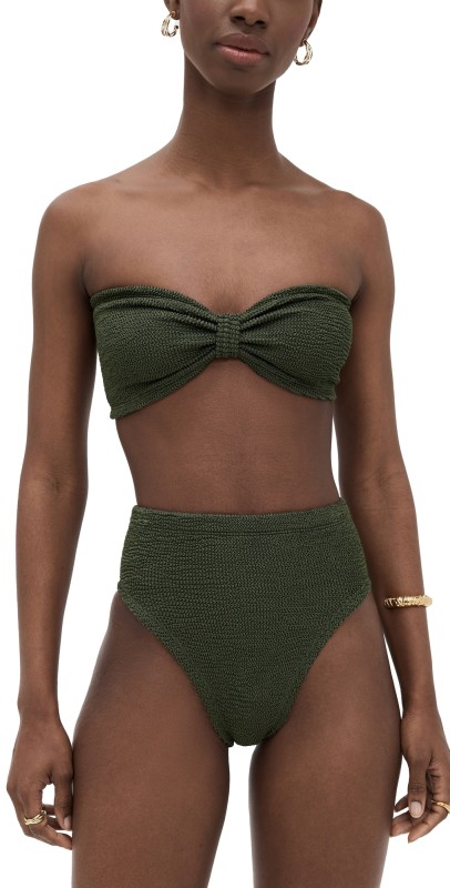 Hunza G Ruby Bikini Metallic Khak