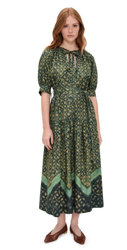 o. p.t Aksoy Dress Green Floral