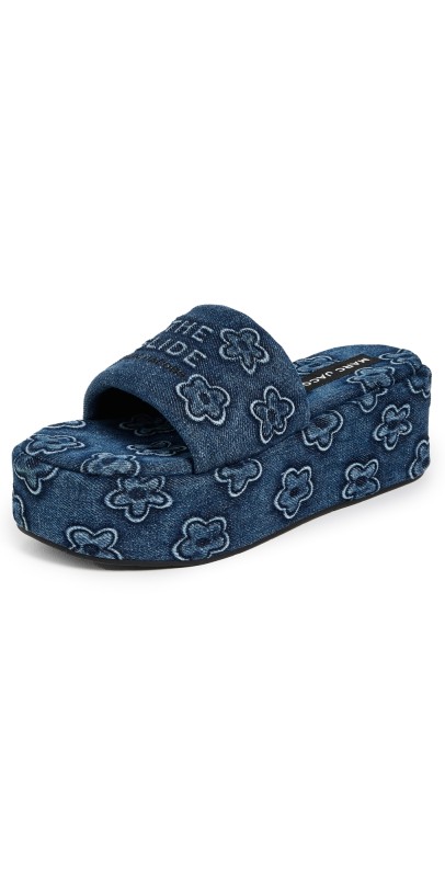 Marc Jacobs The Platform Sandals Medium Wash Indigo