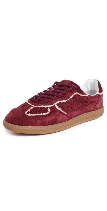 ALOHAS Tb.490 Crochet Burgundy Leather Sneakers Burgundy