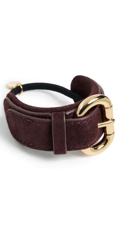 LELET NY Emi Suede Pony Cuff Chocolat