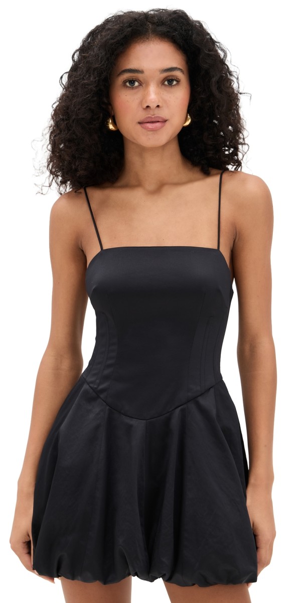 LoveShackFancy Salna Dress Black