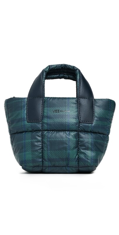 Vee Collective Porter Tote Micro Ivy Plaid Ivy Plaid