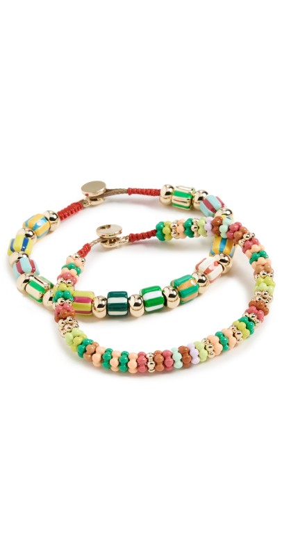 Roxanne Assoulin Tutti Frutti Bracelet Duo Green Mult